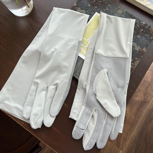 UPF50+ Driving and riding sun protection sleeve gloves Ice sleeve women's summer minute finger exten