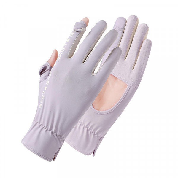 Gloves for women driving UV protection outdoor cycling electric bike non-slip hollow summer gloves i