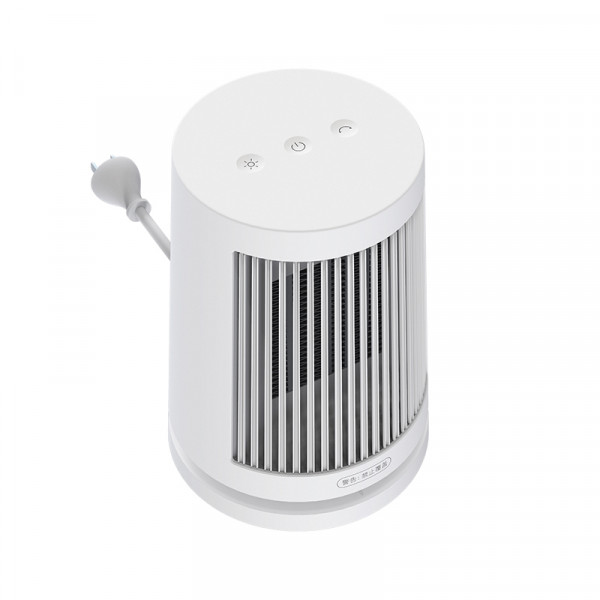The MI desktop heater is white
